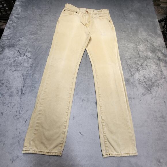 Levi's Other - Levis 513 Jeans Mens 28x30 Beige Slim Fit Straight Leg Cotton Denim Pants